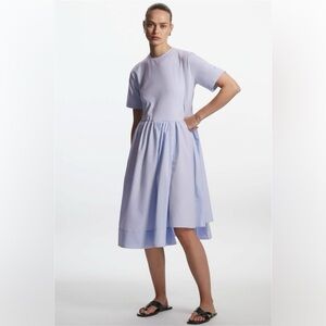 COS Purple Asymmetrical Midi Dress